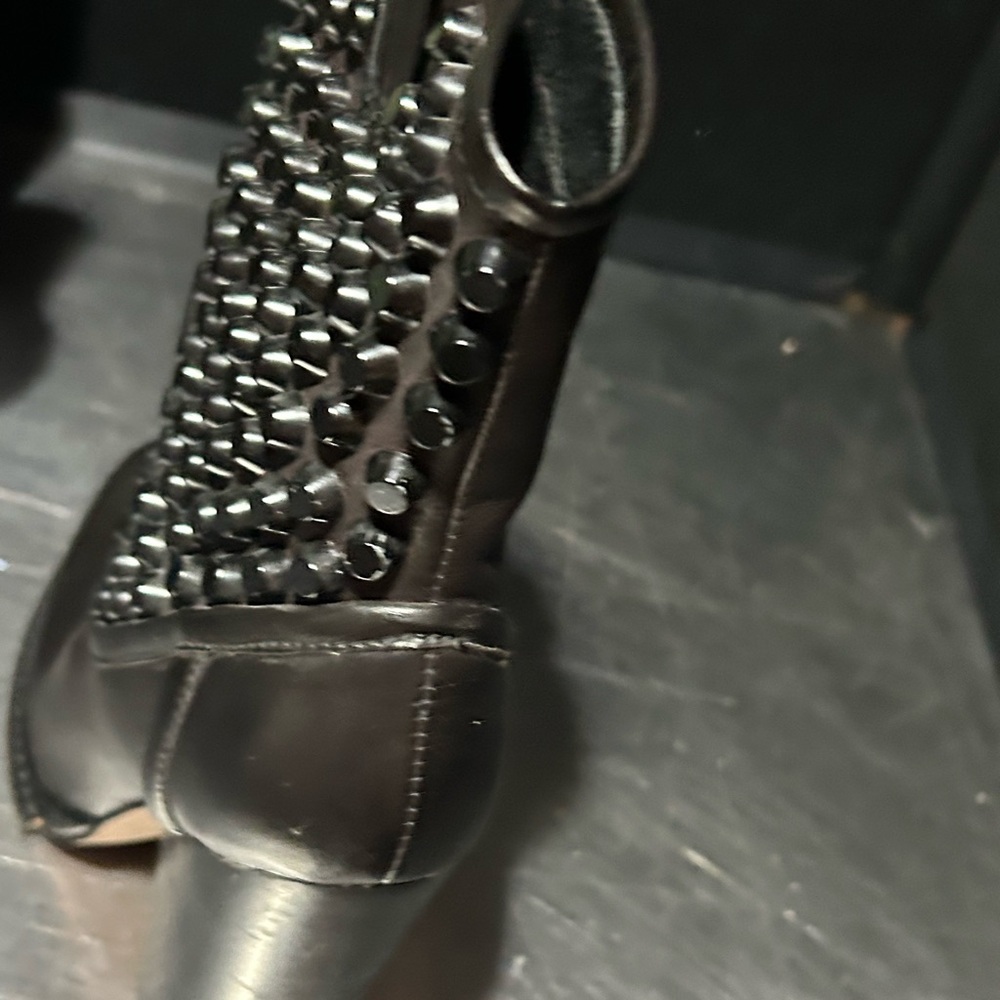 New Jeffrey Campbell Studded Cowboy Boots Size 6 - Picture 5 of 14